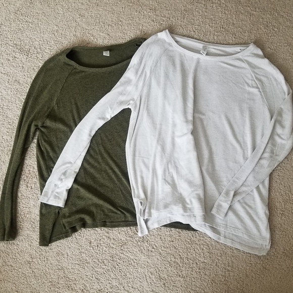 Old Navy Tops - 2 old navy luxe long sleeve tees